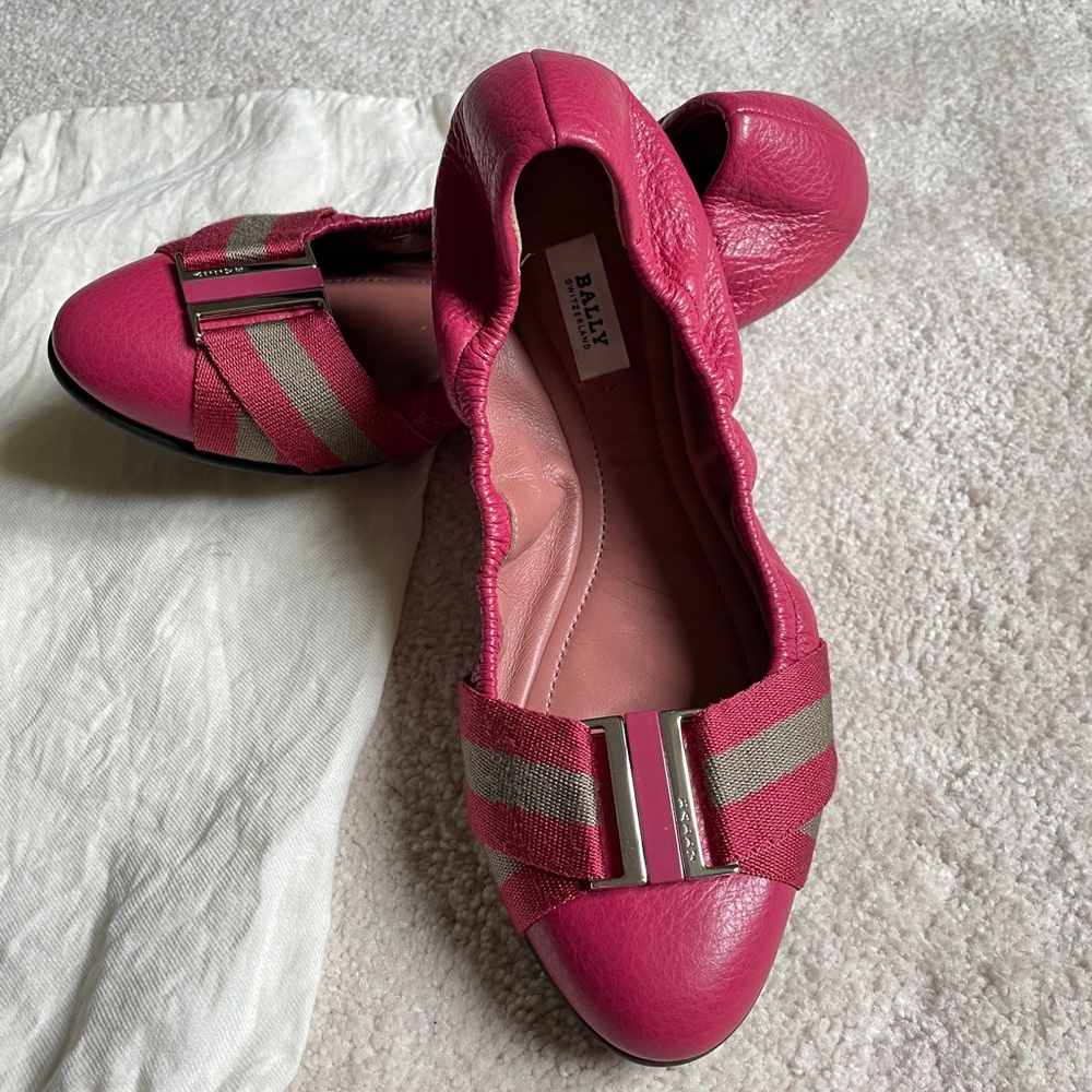 Bally Signiture Stripe Ballet Flat 6